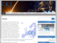Tablet Screenshot of cetplatform.org